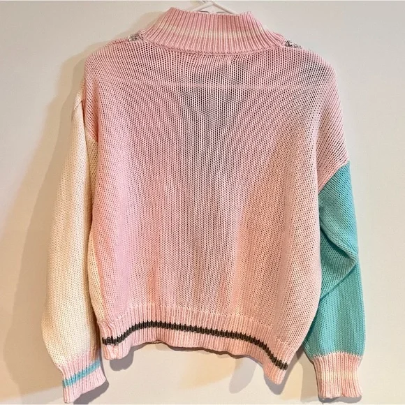 Vintage 1980s Abstract Sweater, M - Picture 4 of 4